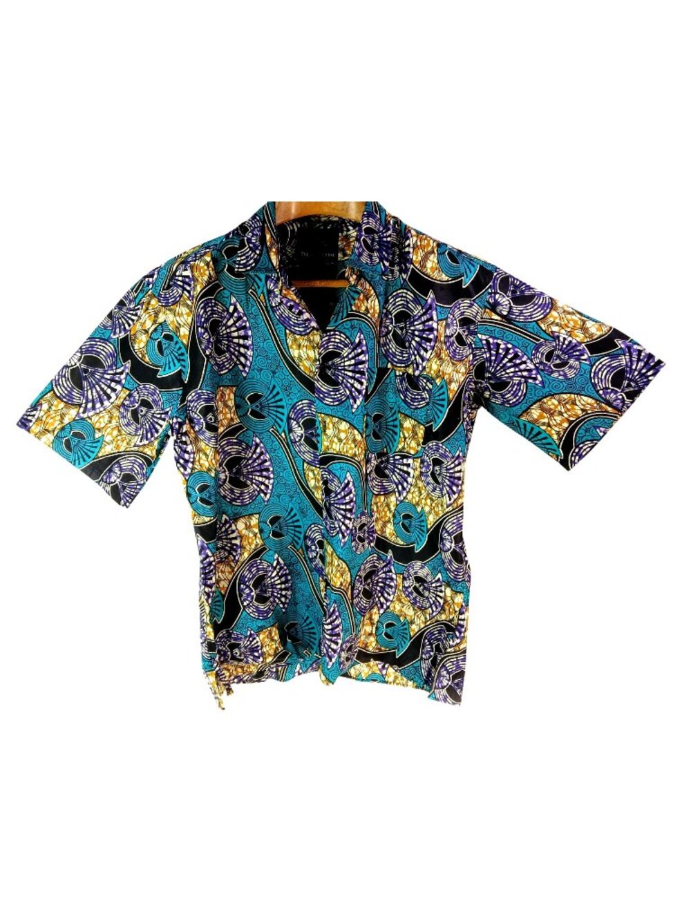 Presidential Mens Madiba African Print Tailored Short Sleeve Shirt 2XL Multicolo